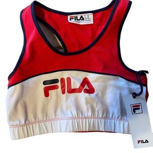 Fila Women’s Plus Size Treasure Chest Graphic Sports Bra Size xs